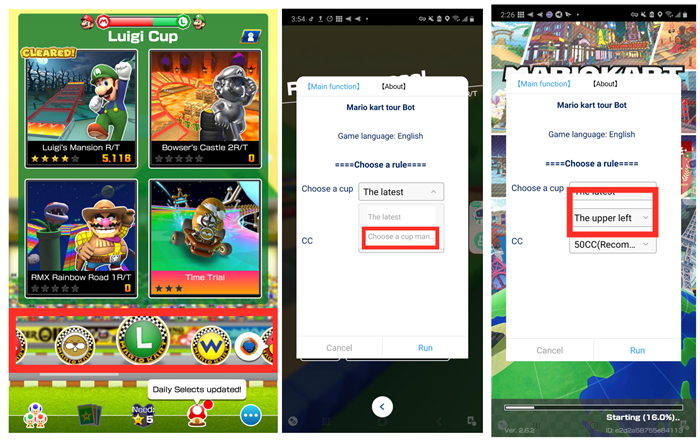 Utilize [Choose a cup] to auto farm Mario Kart Tour coins..png