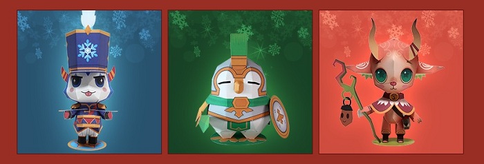 Summoners War Paper Toy for Christmas (Attached Template Download Link).jpg